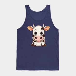 Cute Kawaii Cow Tank Top